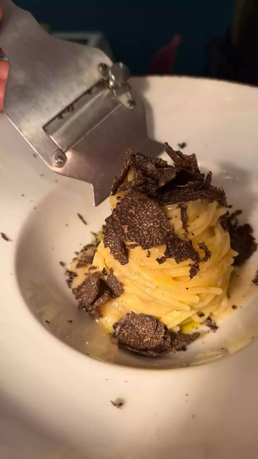 Pasta rifinita con tartufo